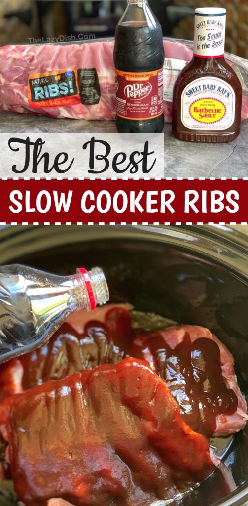 The Best Slow Cooker BBQ Ribs (Made With Dr. Pepper)