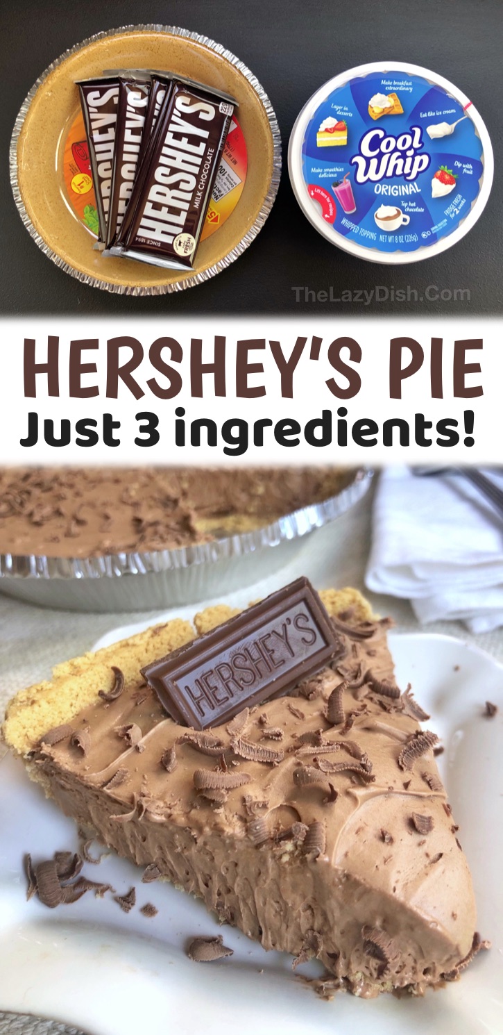 20 Ingredient No Bake Hershey's Pie   The Lazy Dish