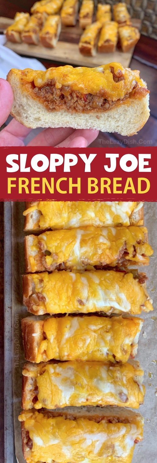 Sloppy Joe French Bread Slices The Lazy Dish