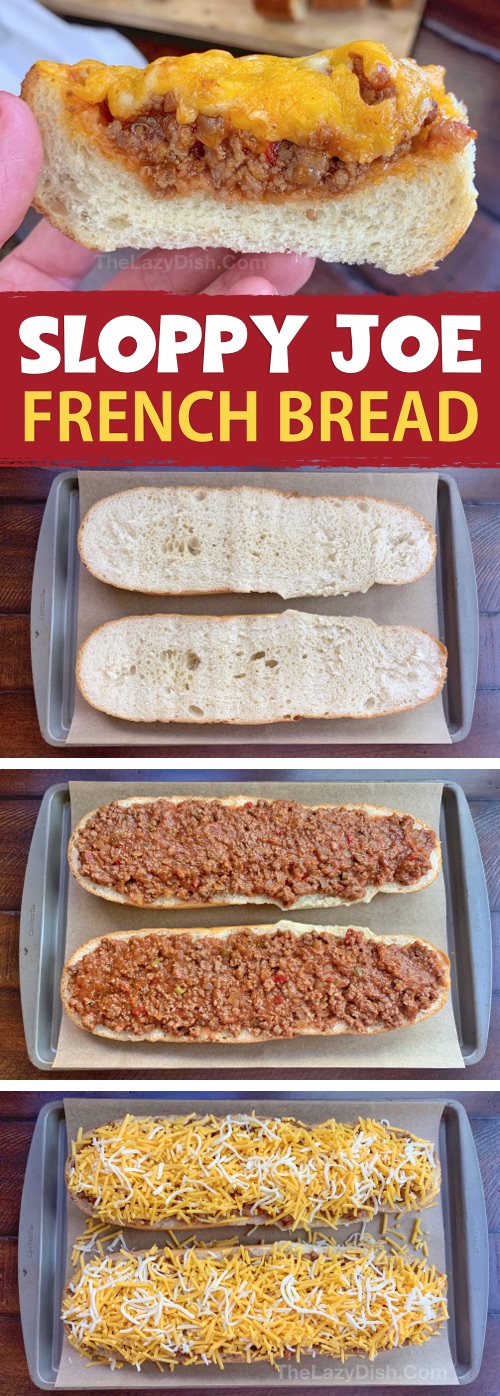 Sloppy Joe French Bread Slices The Lazy Dish