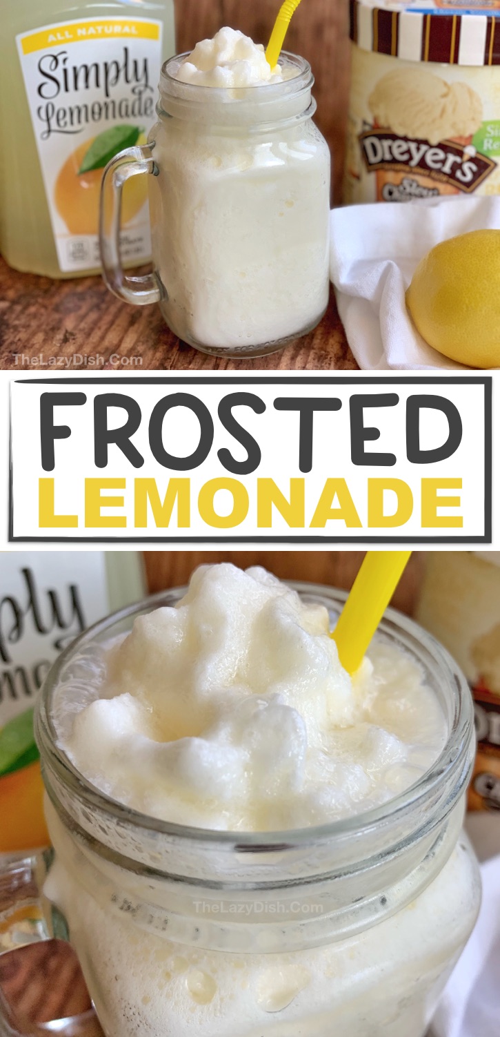 Easy Frosted Lemonade For Summer The Lazy Dish