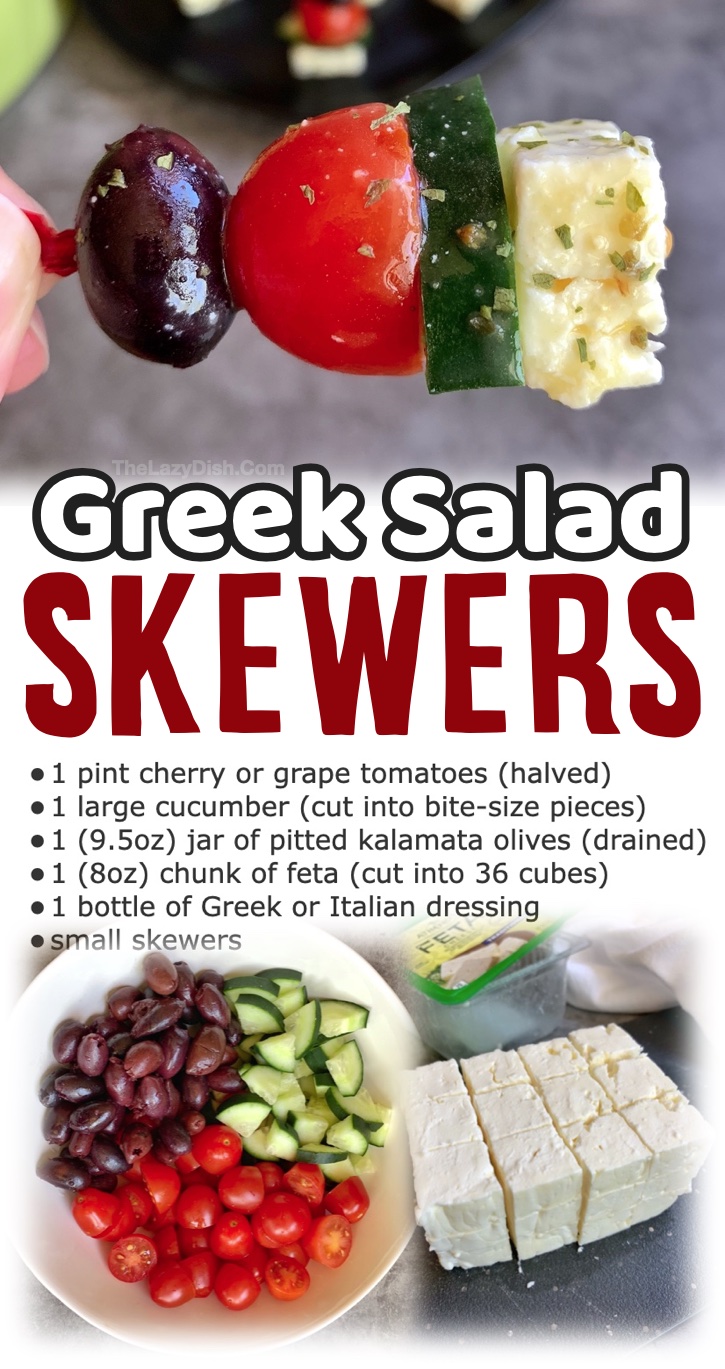 Greek Salad Skewers (Party Skewers)