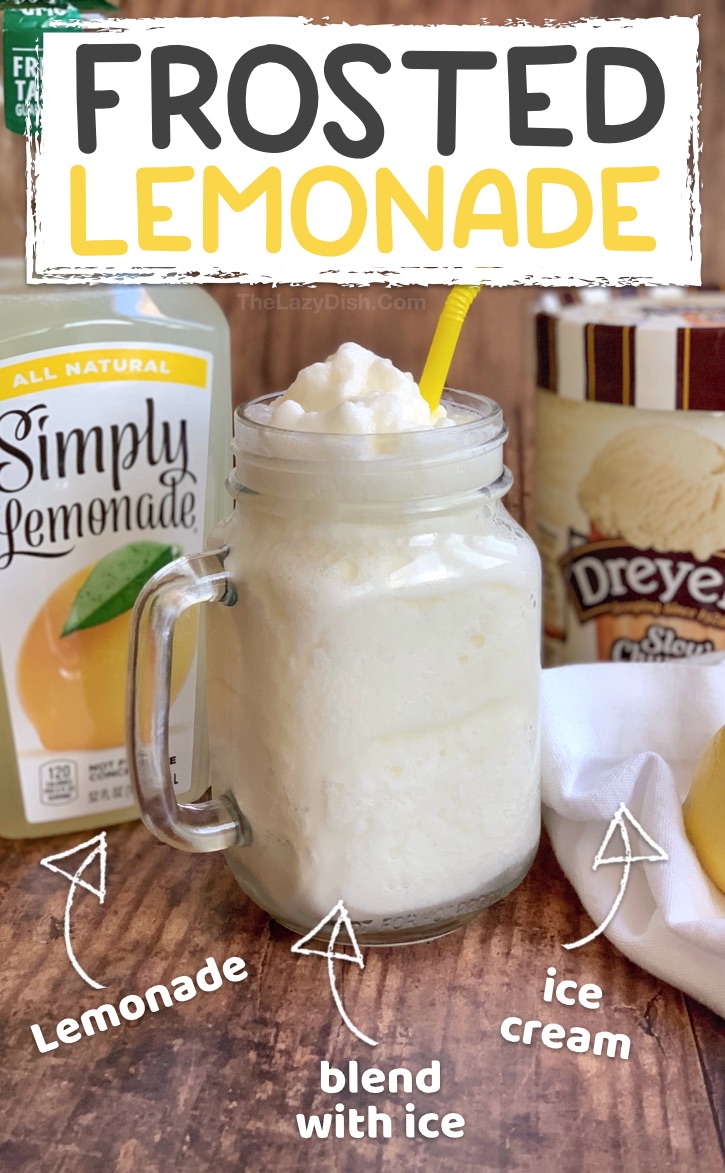 Easy Frosted Lemonade For Summer The Lazy Dish