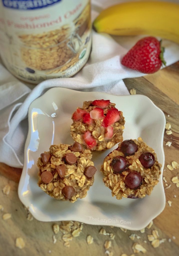 Healthy Banana Oat Muffins (3 Ingredients) The Lazy Dish