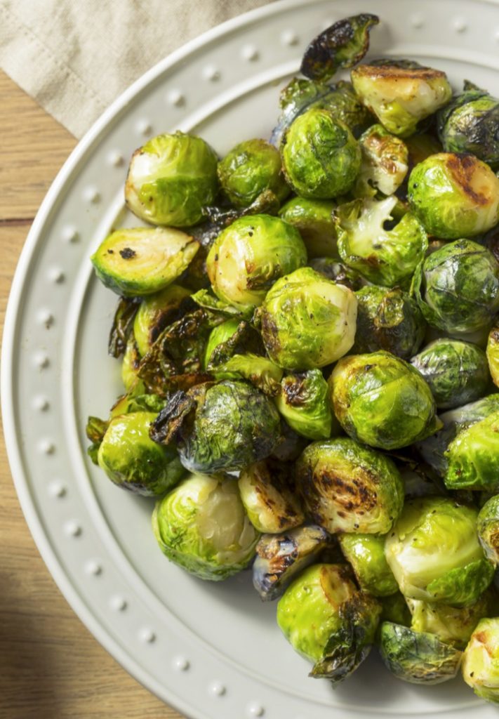 The BEST Crispy Garlic Roasted Brussels Sprouts Recipe