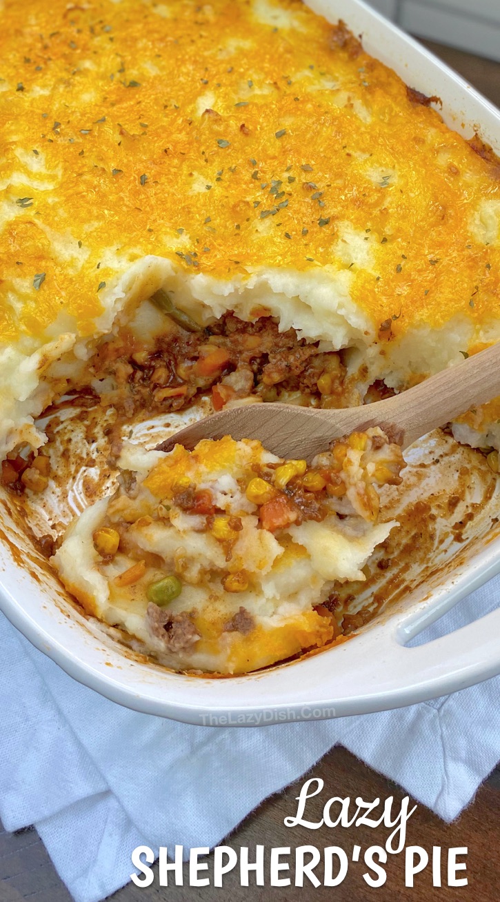 super quick easy and cheap dinner recipe lazy shepherds pie