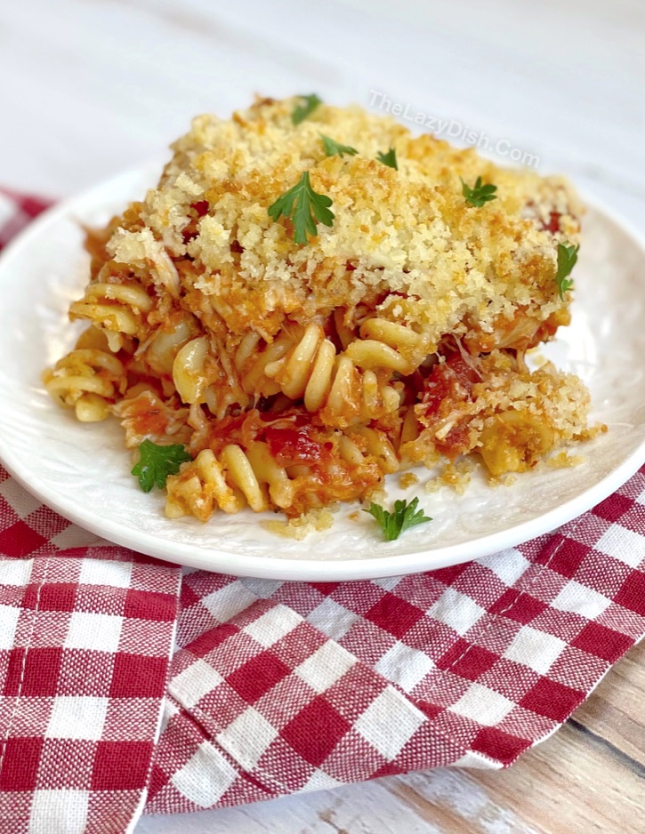 Chicken Parmesan Casserole With Pasta 