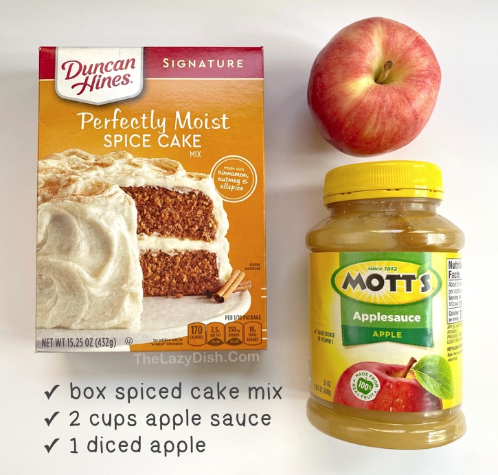 Apple Spice Cake- A Doctored Cake Mix Recipe - My Cake School