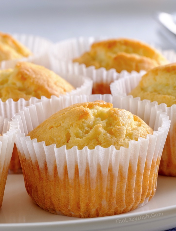 Cake Mix Lemon Muffins (quick and easy to make with just a few ingredients!)
