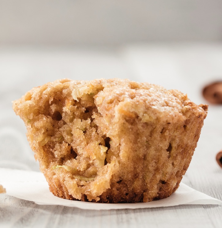 3 Ingredient Cake Mix Apple Spice Muffins Recipe -- A quick and easy snack or breakfast idea! Kids love these simple muffins made with cheap ingredients that you probably already have.