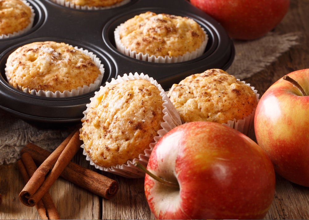 How to make apple muffins with cake mix!