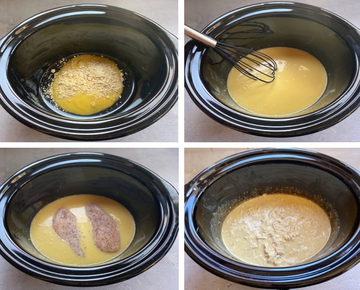 How to make easy crockpot chicken and gravy!