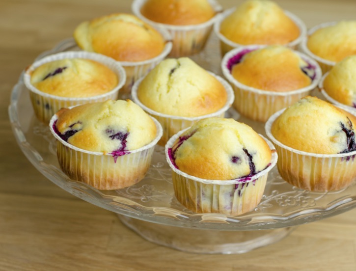 Quick &amp; Easy Moist Blueberry Muffins (Made With Cake Mix)