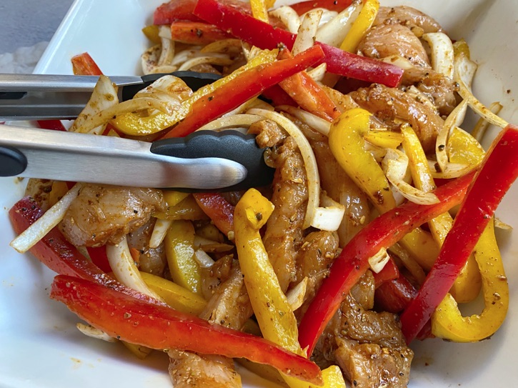 Sheet Pan Chicken Fajitas Recipe -- Quick and easy dinner idea!