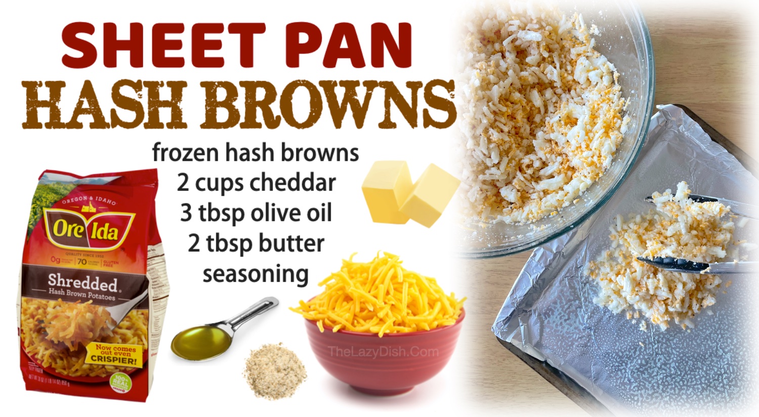 How to make frozen hash browns crispy in your oven