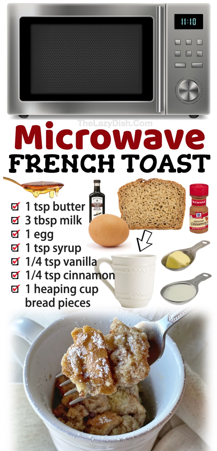 Microwave French Toast in a Mug (Easy Breakfast Idea)