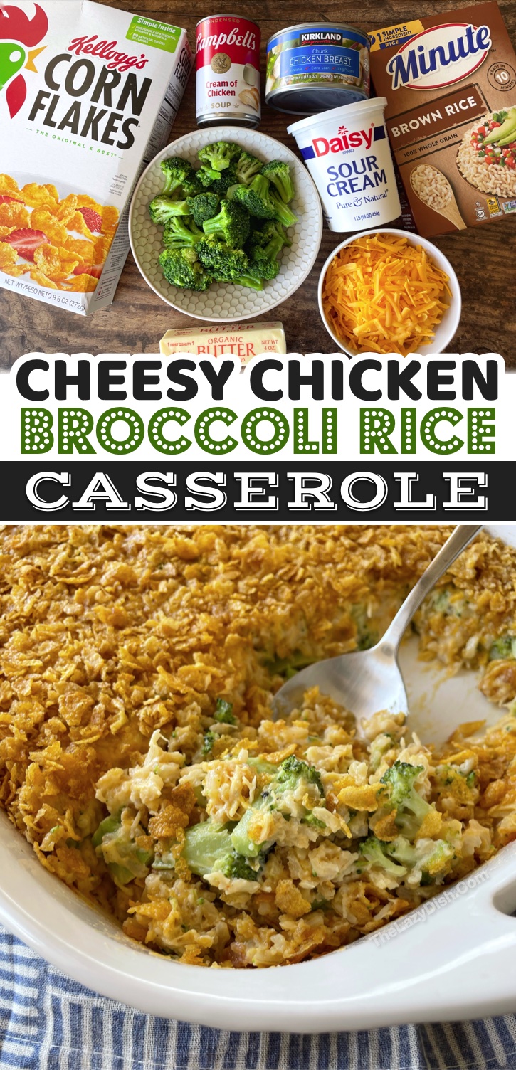 Are you looking for budget friendly meals to make your picky family? Your kids are going to love this cheesy chicken and rice casserole! It's super quick and easy to make on busy school nights, plus it's delicious leftover for lunch or dinner the next day. You can get several meals out of it! The canned chicken makes it extra lazy. 