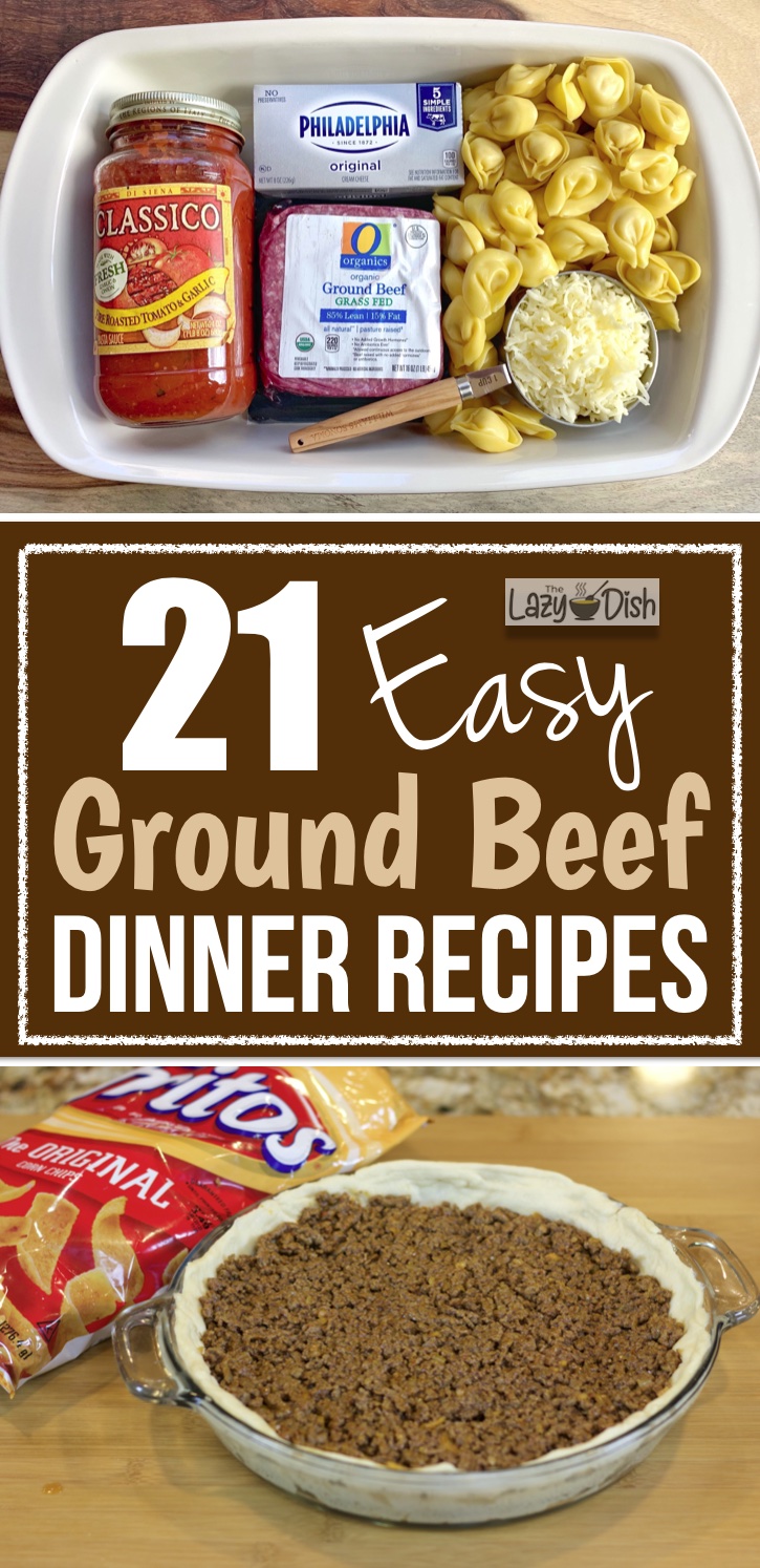 Are you looking for quick and easy ground beef dinner recipes? Here is a list of the best family meals! Everything from simple casseroles and skillets to healthy soups, Mexican main dishes, pastas, and more! My picky eaters love all of these dinner ideas! Add them to your weekly meal plan. They are budget friendly and delicious! 