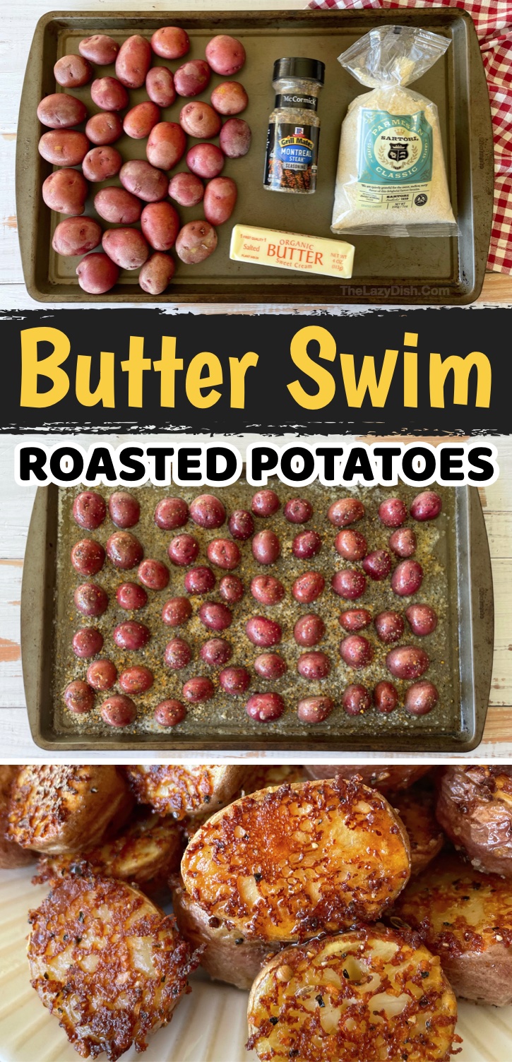 If you want to make the best potato side dish in the world, you've got to try these butter swim parmesan roasted red potatoes! They are amazing with just about anything from chicken and steak to seafood and bbq. A family favorite! Some serious comfort food, plus they are quick and easy to make with just a few basic ingredients. 
