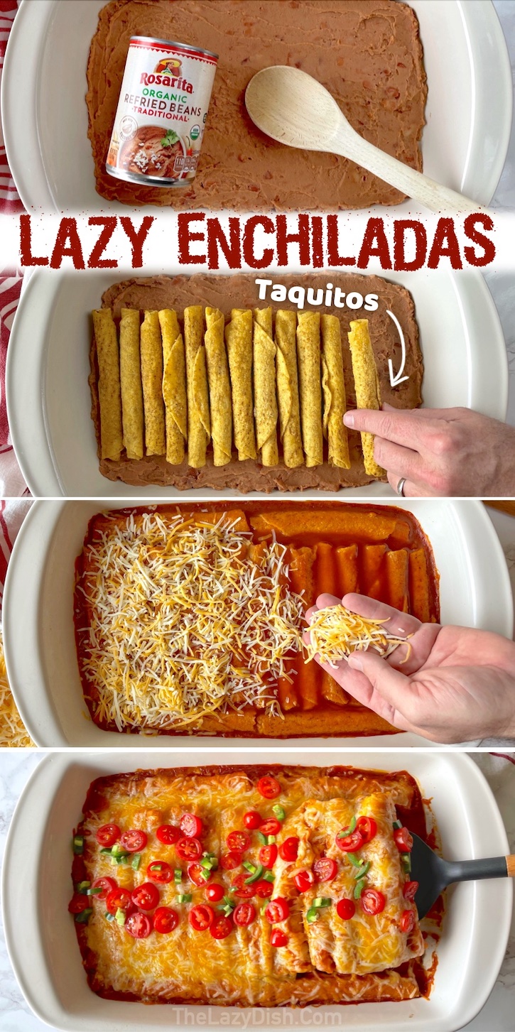 Lazy Enchiladas (Frozen Casserole) Dinner Taquito