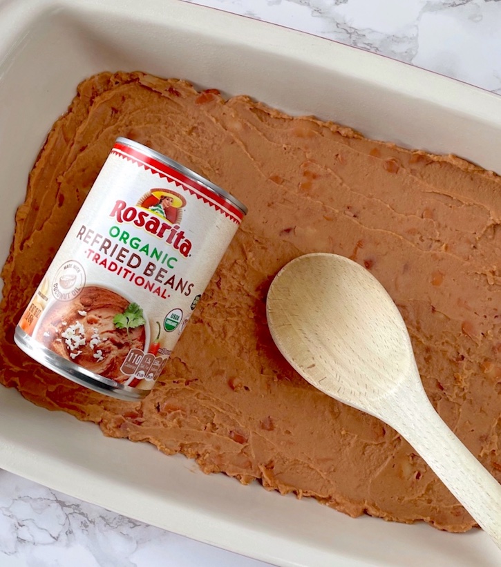 How to make lazy enchiladas with refried beans! 
