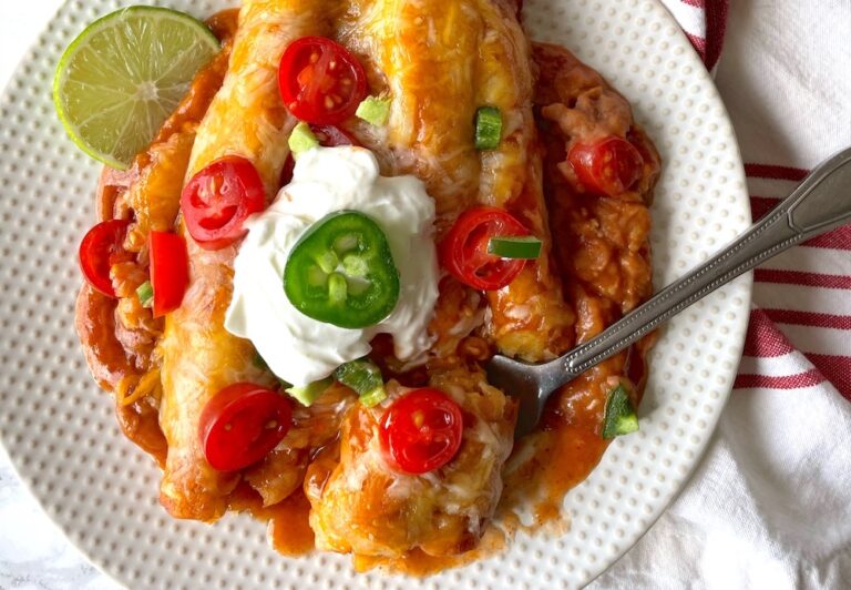 Lazy Enchiladas (Frozen Taquito Dinner Casserole)