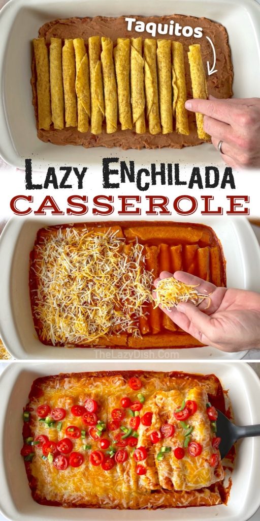 Lazy Enchiladas Frozen Taquito Dinner Casserole lazy-enchiladas-frozen-taquito-dinner-casserole