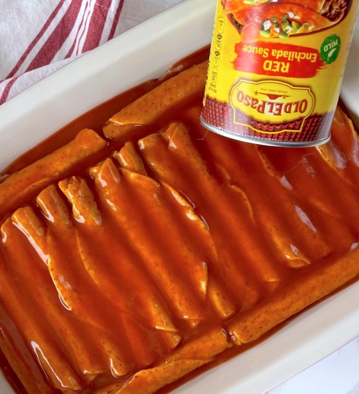 Tik Tok Recipe: How to make frozen taquito enchiladas! 