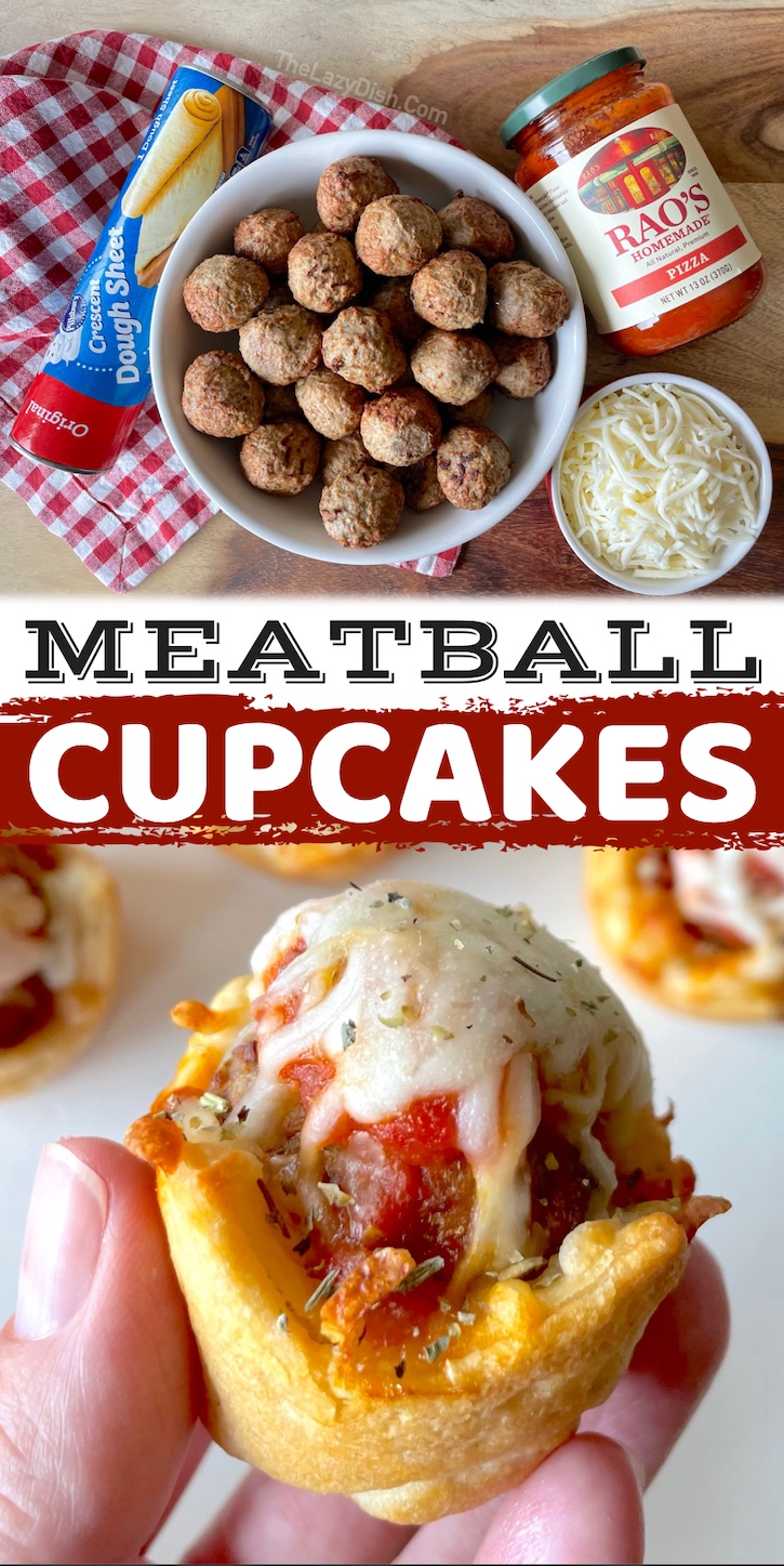 Do you have picky kids to feed? This family friendly meal is a keeper! How to make mini meatball cupcakes in a muffin tin using just 4 ingredients. These are perfect for busy weeknight meals, family game night, sleepovers with friends, holidays, or anytime you want your kids to be full and happy. 