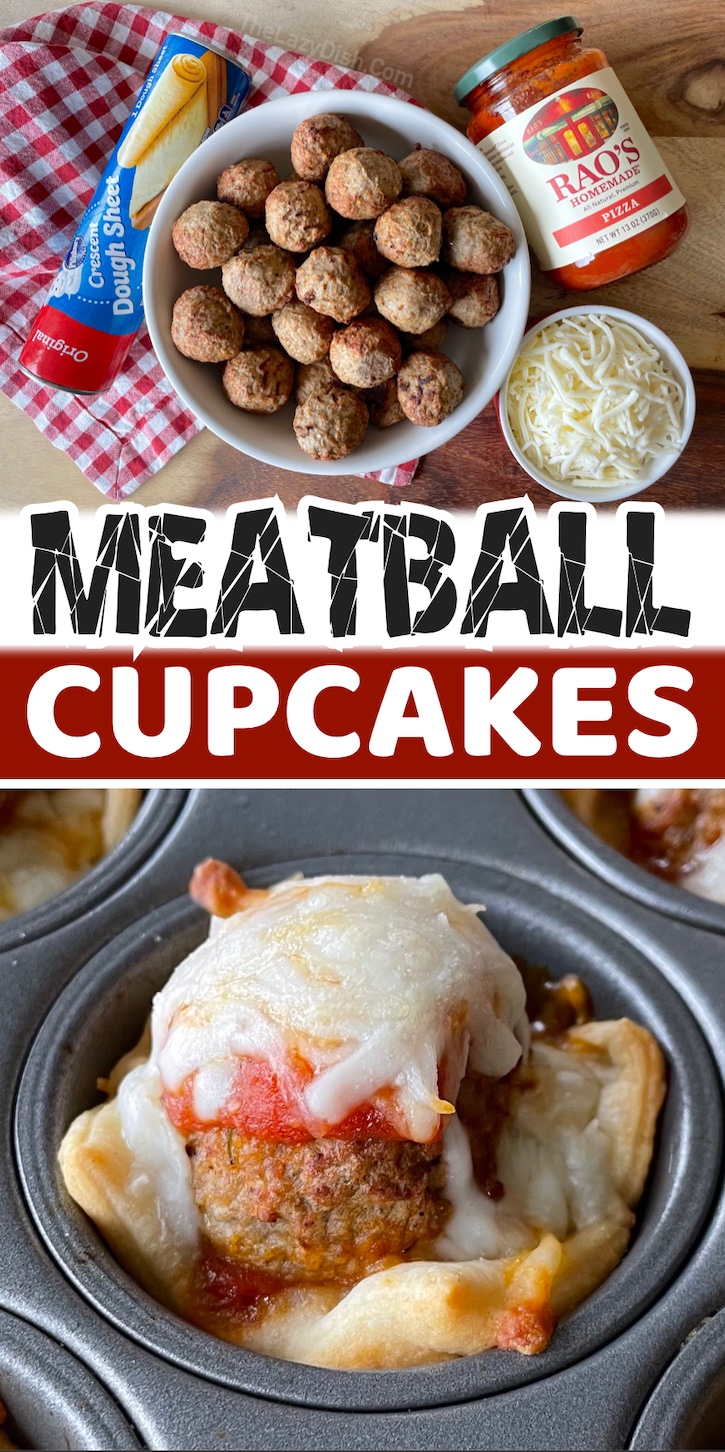 Are you looking for fun and easy food ideas for your picky family? Try these meatball cupcakes! They are such a unique and yummy dinner idea that comes together in no time thanks to a mini muffin tin and a few budget ingredients. The best comfort food in bite-size! They are like eating mini meatball sub sandwiches. 