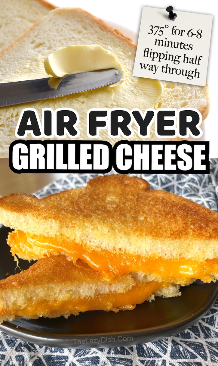 Air Fryer Grilled Cheese Sandwich | A list of the best recipes to make in your air fryer!
