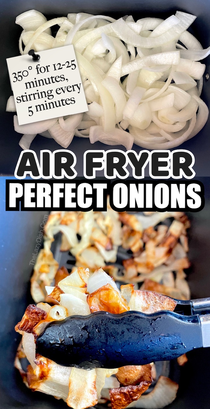 Air Fryer Onions | How to make the best onions in your air fryer, whether you like them crispy or caramelized. 
