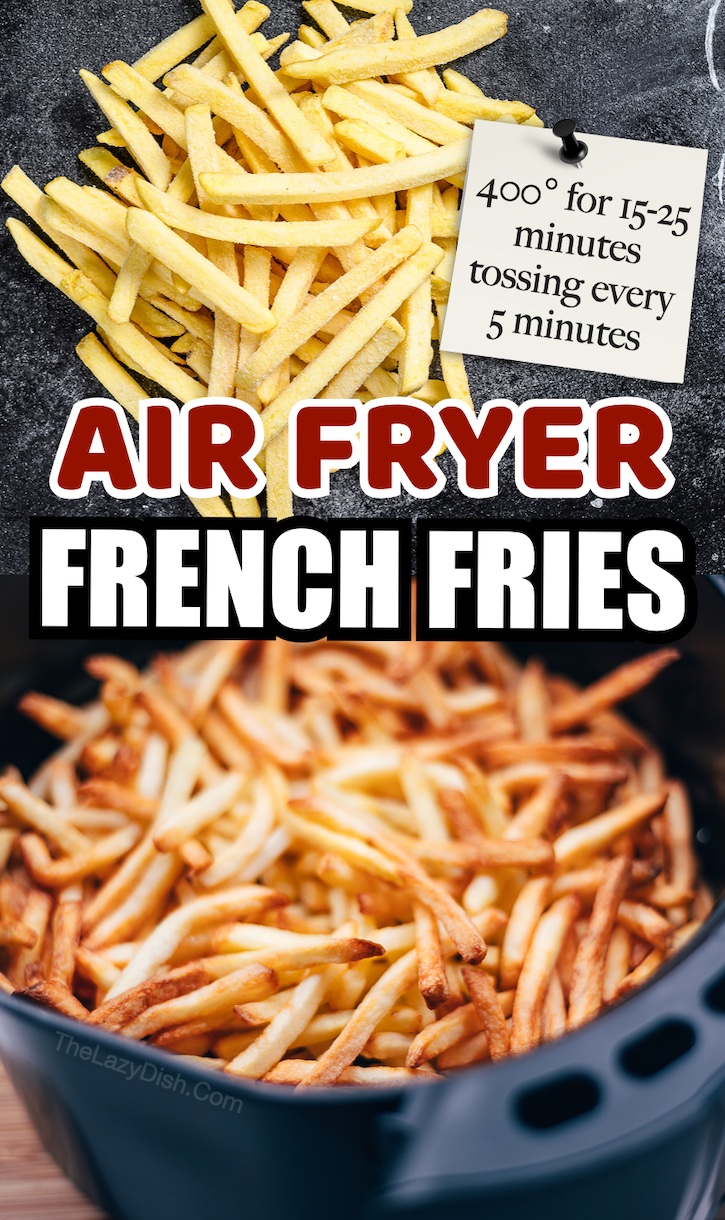 Air fryer French fries are awesome! All fries including fresh, frozen or leftover are easy to make on your countertop oven. 