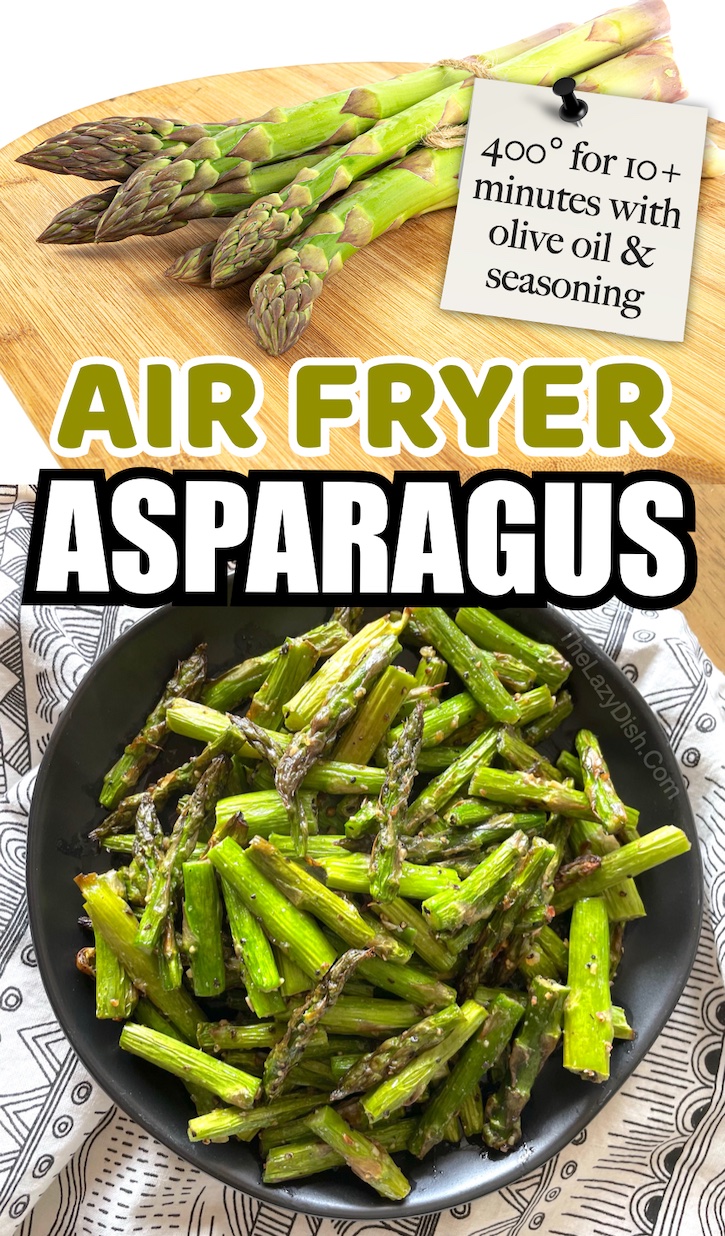 Asparagus is the best vegetable to cook in an air fryer! I'm not even a big fan of asparagus, but my family loves it this way. Our favorite veggie side dish now!