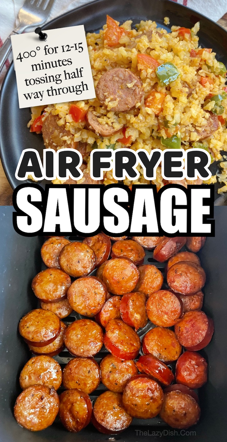 Air fryer sausage! Everything from breakfast sausage links to andouille sausage is way better in an air fryer. The grease fall through the crisper plate and they get that extra char flavor. 