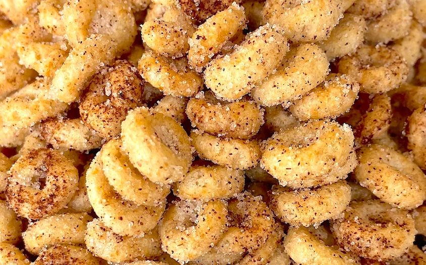 Crockpot Mini Doughnut Toasted Cheerios - Big Bear's Wife - Slow