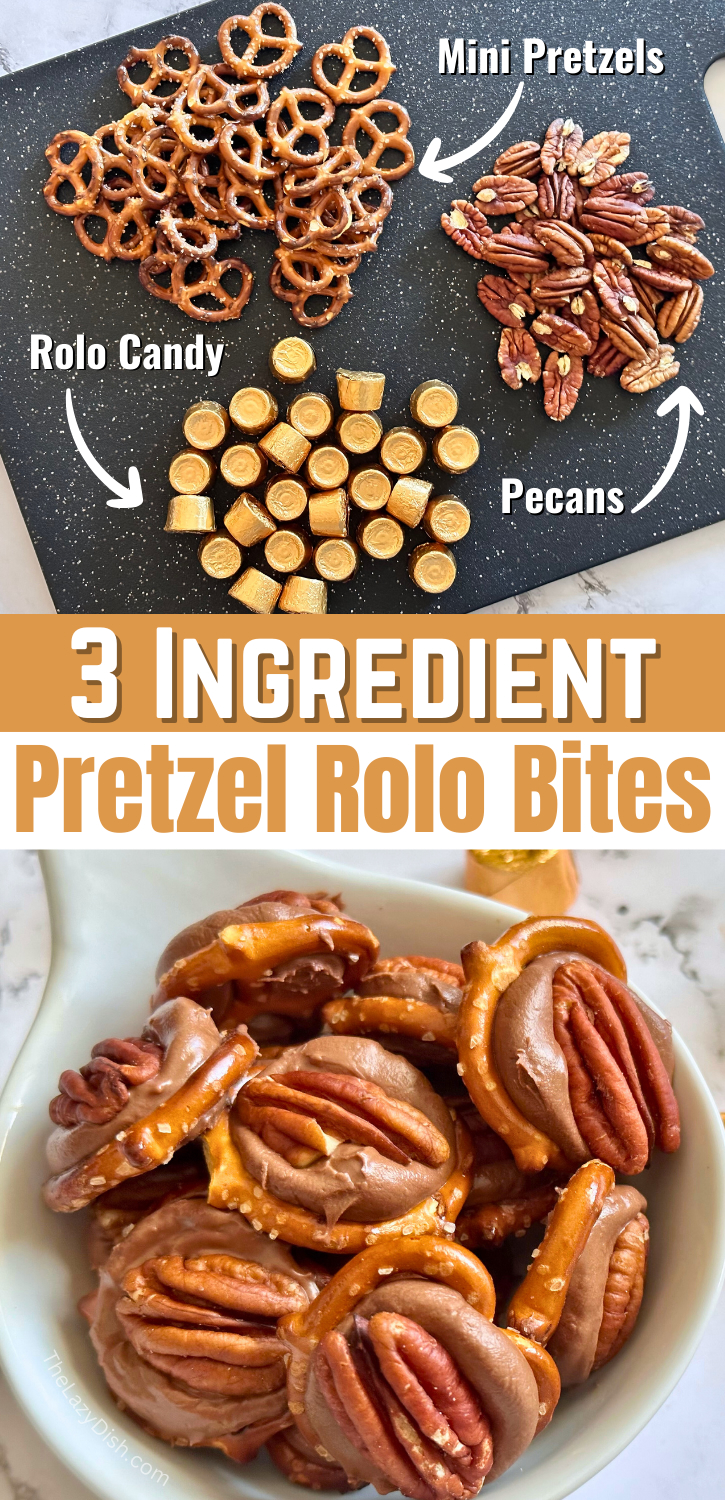 Check out this simple to make dessert that everyone is sure to love. Using just 3 ingredients including pretzels, rolo candy, and pecans you can make a sweet treat thats perfect for your next party or gathering. These are perfect for the holidays! I make them every year for Christmas. 