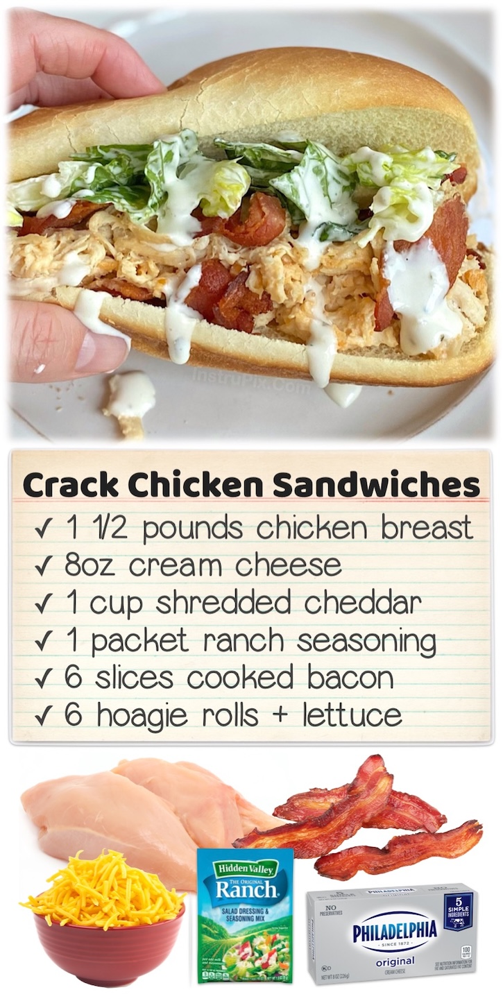 Creamy Ranch Chicken Sandwiches | This slow cooker meal is a hit for just about any occasion, whether you're looking for easy dinner recipes, potluck food, football party food, you name it! My family of picky eaters completely devours this creamy shredded chicken.