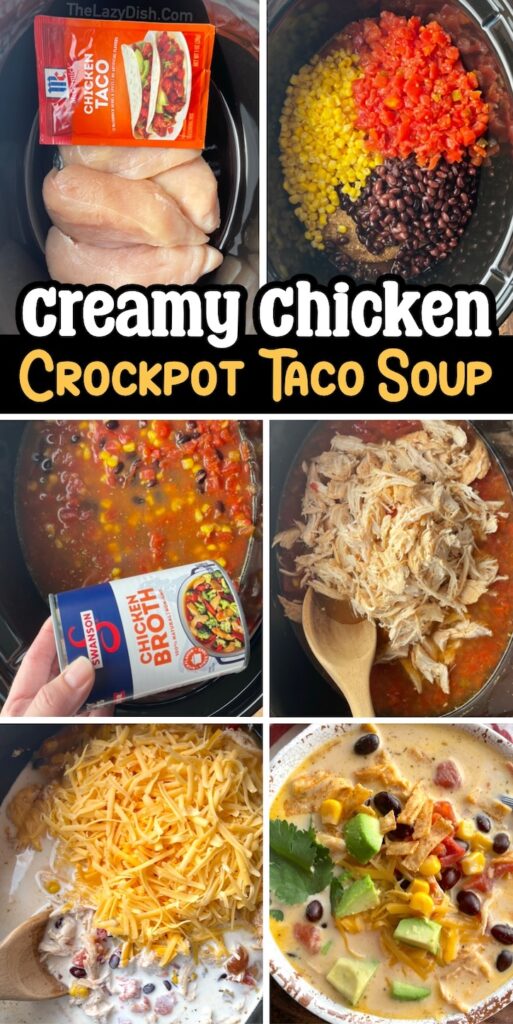 Easy Creamy Chicken Taco Soup