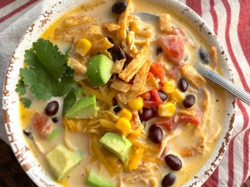 chicken taco soup with ranch dressing and cream cheese Creamy Chicken Taco Soup
