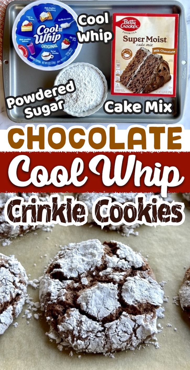 Cool Whip Crinkle Cookies are a yummy homemade treat made with just 3 ingredients! Boxed cake mix, Cool Whip, and powdered sugar. Get the family baking together with this easy and fun dessert. These cookies are perfect for just about any occasion!