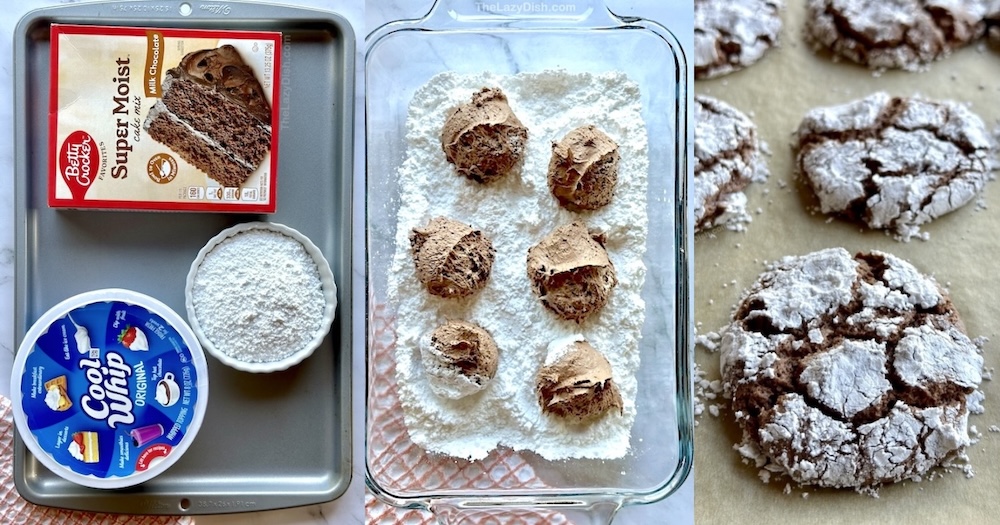 Chocolate Cool Whip Cookies - The Lazy Dish