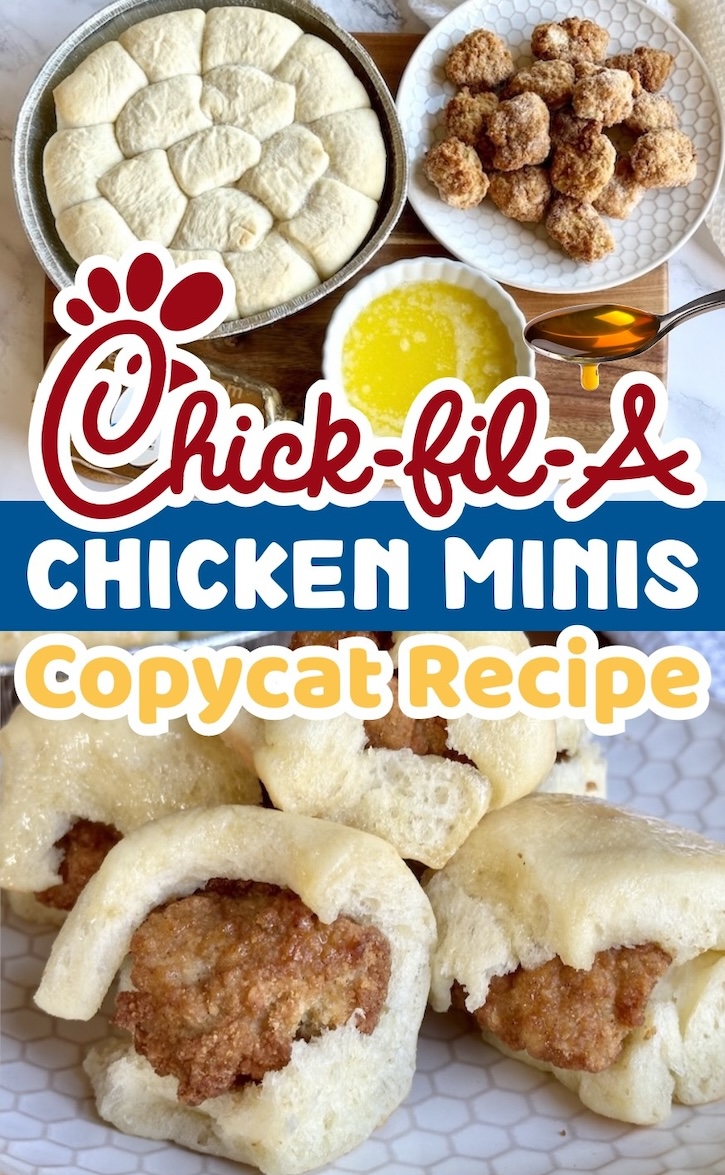 Are you looking for fun and easy breakfast ideas to make for your kids? Try these copycat chickfila chicken mini biscuits! They are great for sleepovers, holidays, birthdays, first day of school, etc.