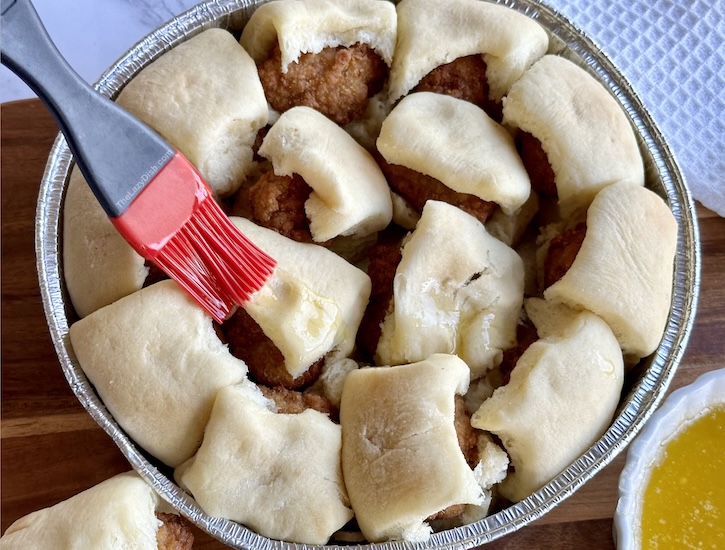 My family goes nuts over this easy to make chick-fil-a copycat recipe. No more waiting in drive through lines or craving sweet chicken minis on a Sunday. Make homemade chicken minis when ever you want with 4 simple ingredients. 