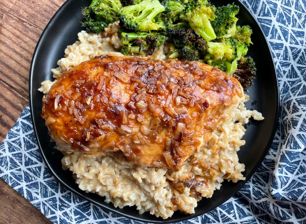 Forgotten chicken, no peek chicken, whatever you want to call it! This delicious baked chicken and rice casserole is so easy to make for busy weeknight family meals.