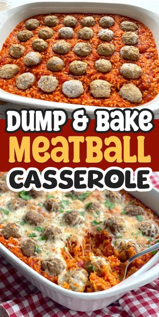 Dump & Bake Cheesy Meatball Casserole