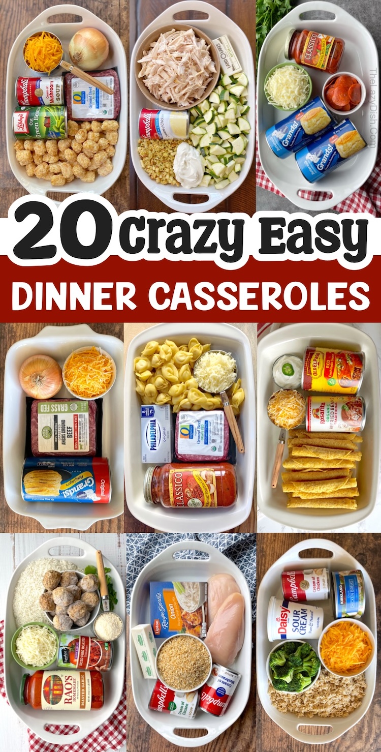 Are you looking for simple meals to make on busy weeknights for your picky family? Save this list of easy dinner casseroles to your food board! Not only are these meals cheap to make with just a few ingredients, they are fast to prepare for busy moms and dads who are tired after a hectic day of work. But more importantly, they are yummy and kid approved! You'll find everything here from chicken and pasta to ground beef and rice. Something for everyone! Your picky eaters will leave the table with full bellies. 