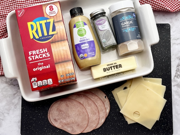 Check out this easy appetizer recipe using Ritz crackers! These flaky buttery mini sandwiches can be customized with the deli meat and cheese of your choice. A real crowd pleaser for any occasion. 
