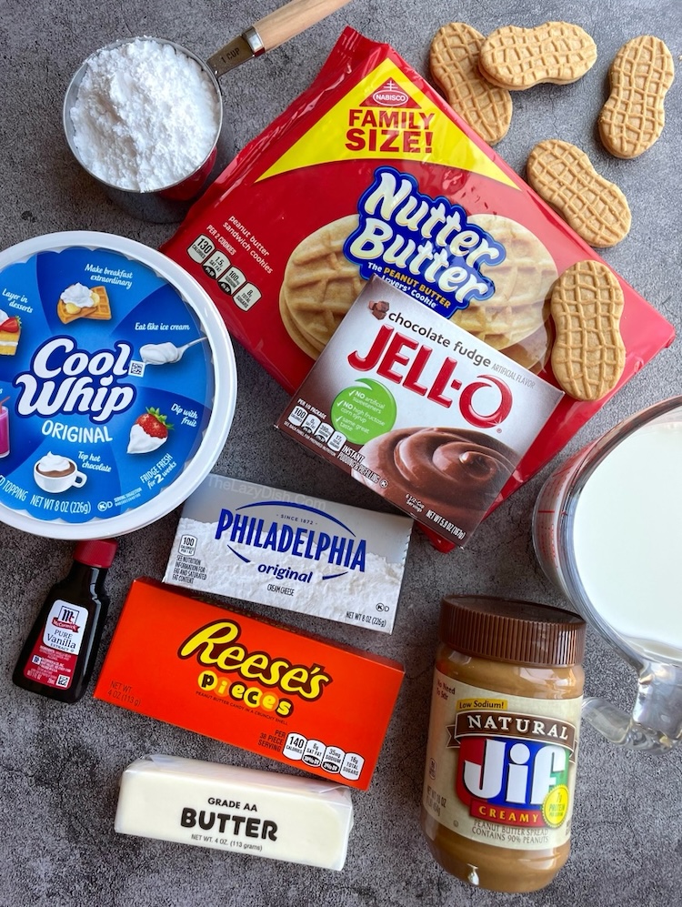 How to make the best peanut butter chocolate lasagna recipe with just a few ingredients! This no bake dessert is a crowd pleaser for parties, holidays, birthdays, and more. Just perfect for any peanut butter lover!
