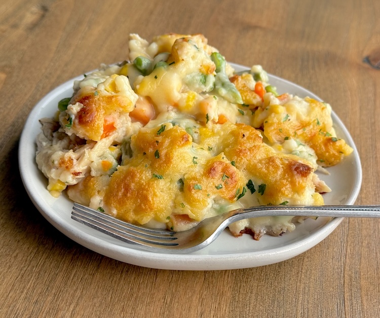 Easy Chicken Cobbler Dinner Casserole